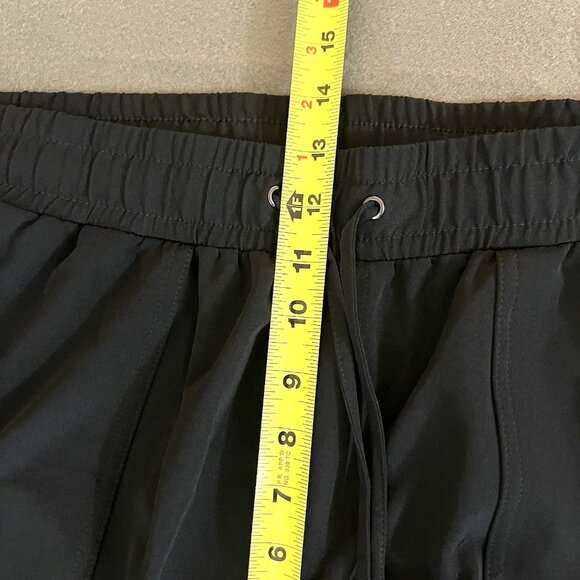 Mondetta Women's Pull-on Stretch High Rise Textured Black Ankle Pant Size XL NWT - Picture 10 of 14